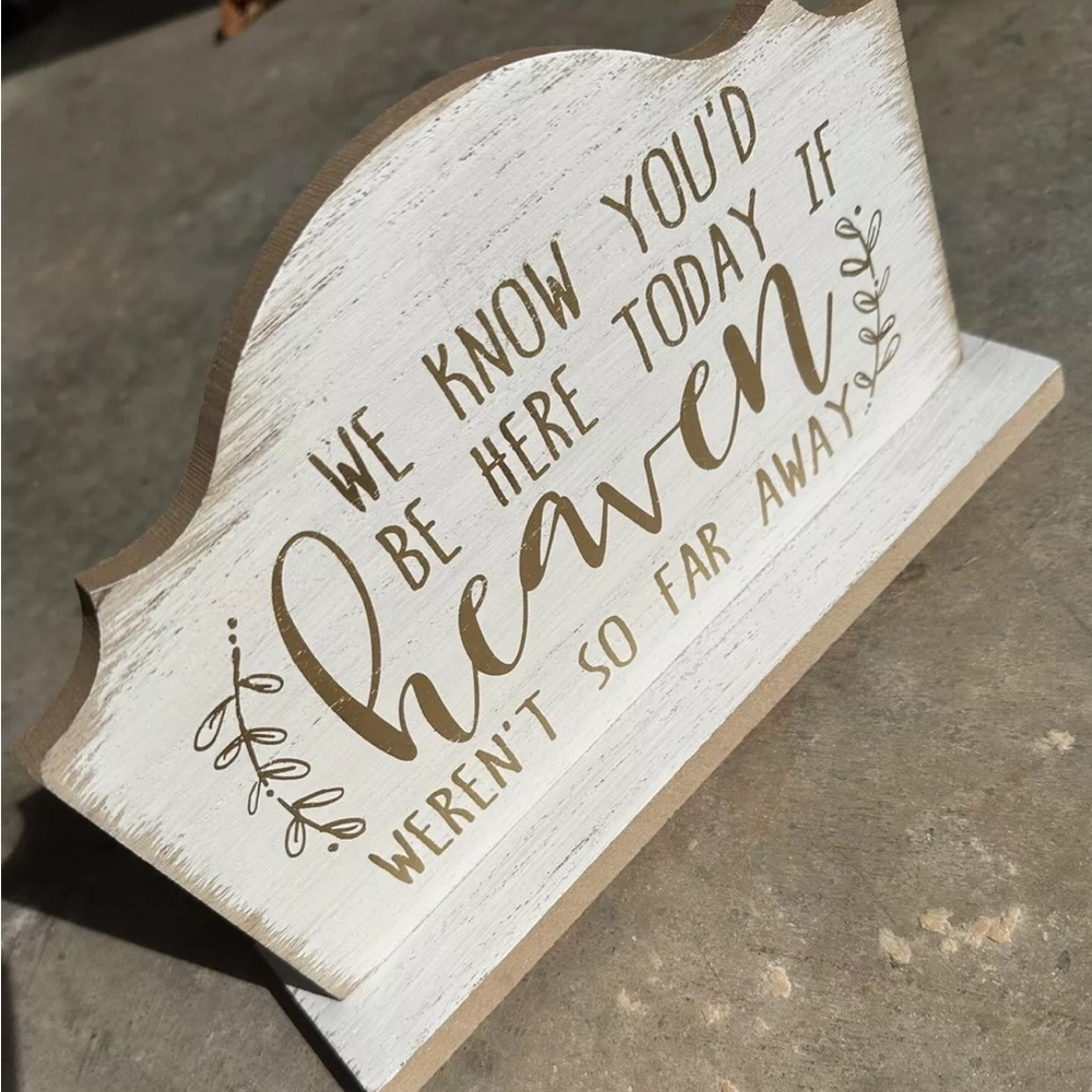 Heaven wedding sign